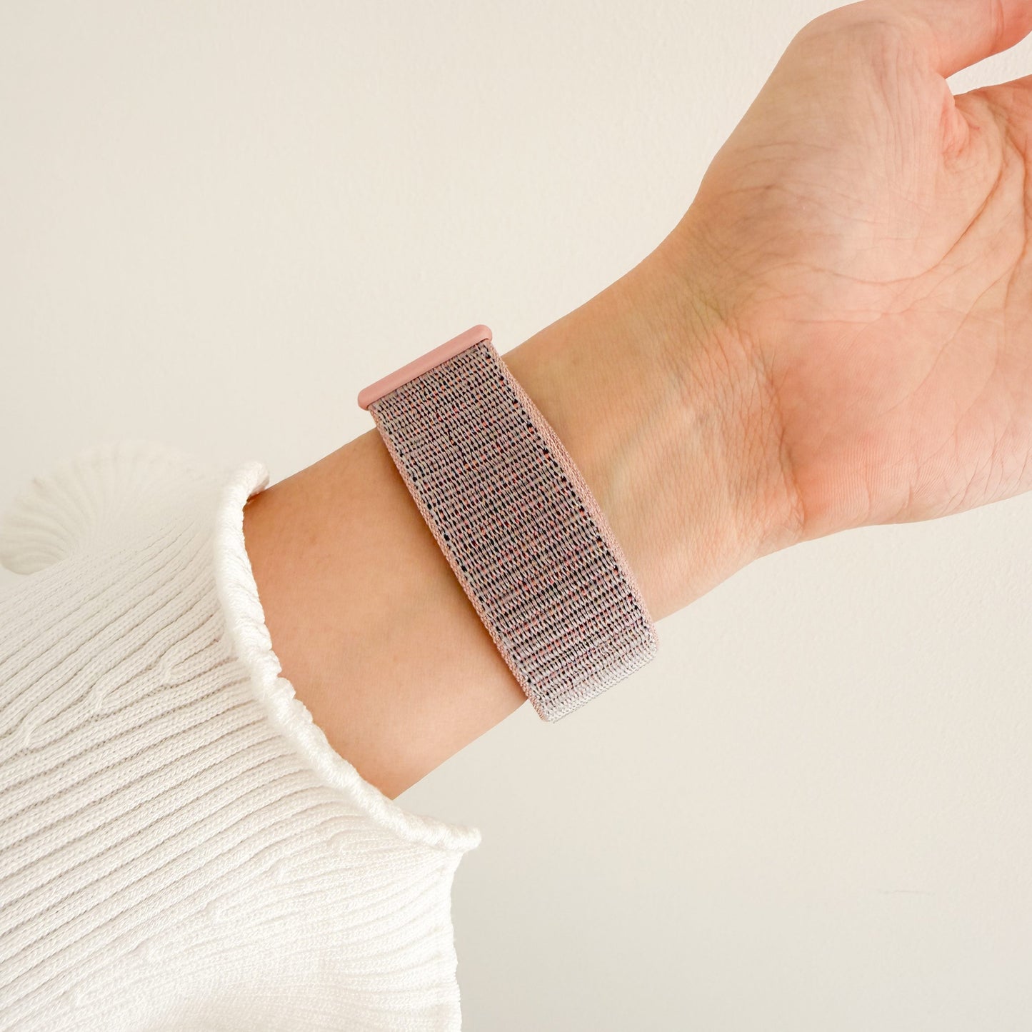 Soft Nylon Apple Watch Loop - Pastel Pink