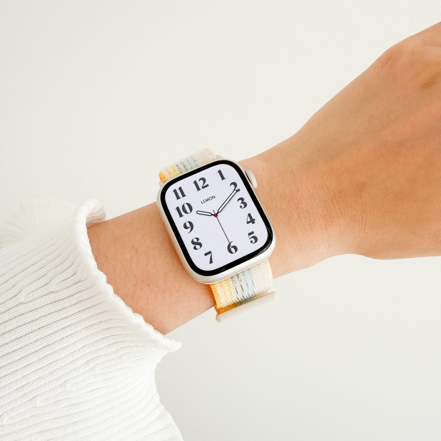 ソフトナイロン Apple Watch ループ - スターライトとイエロー