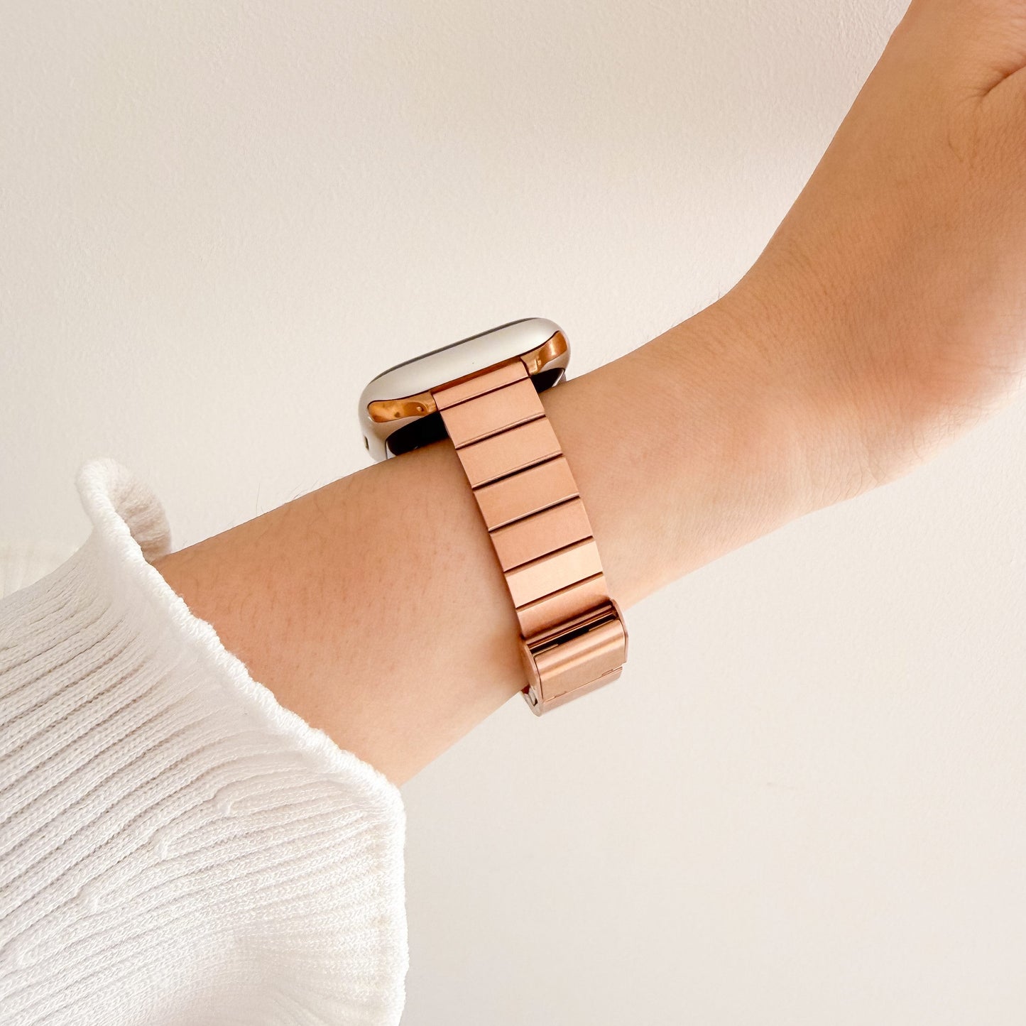 (St-Steel) Film Apple Watch Strap - Rose Gold