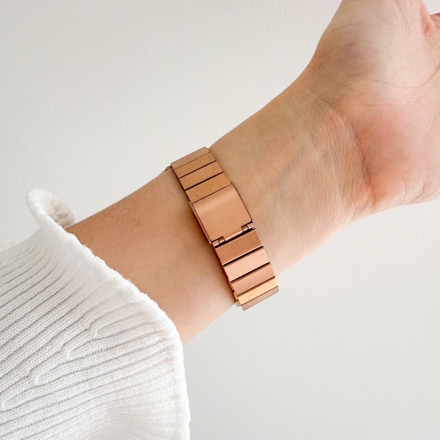(St-Steel) Film Apple Watch Strap - Rose Gold