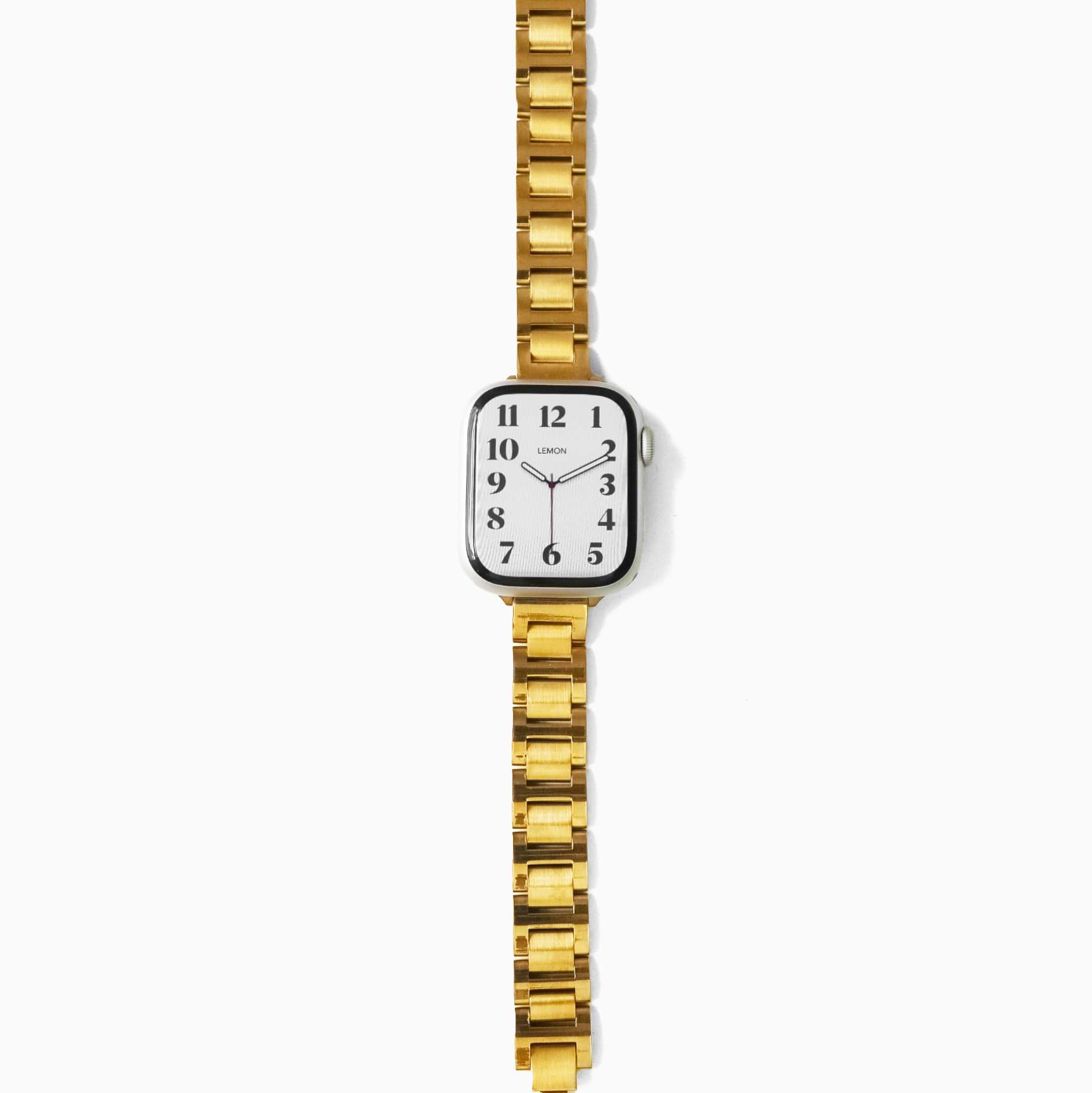 (St-Steel) Flat link Apple Watch Strap - Gold 1