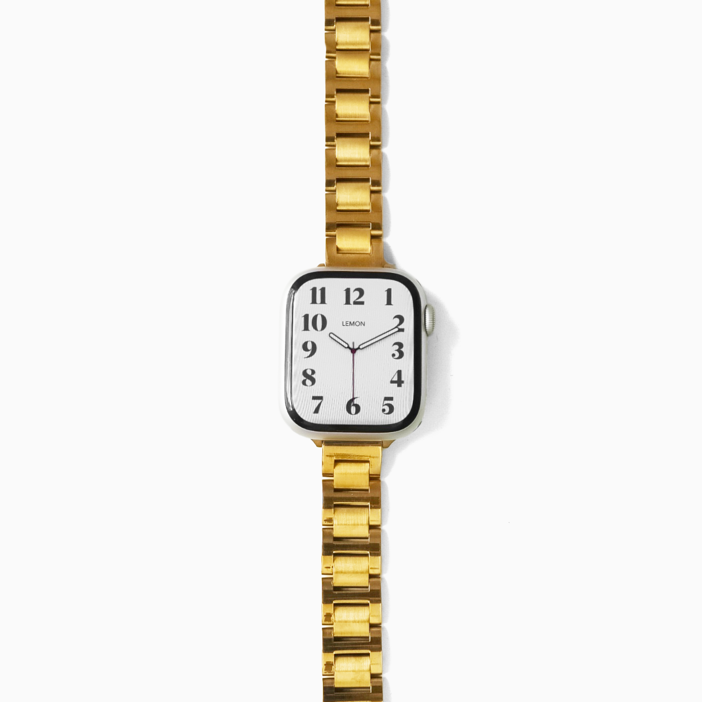 Gold APPLE watch BAND with AN APPLE WATCH