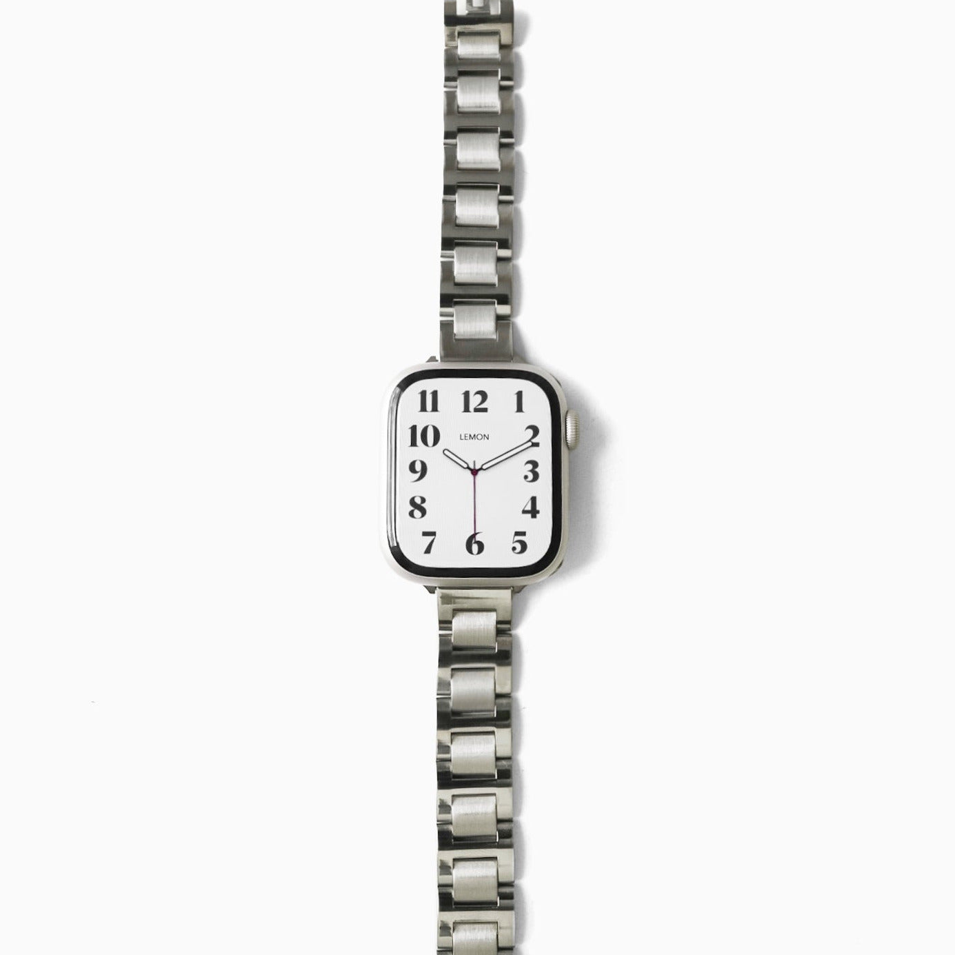 (St-Steel) Flat link Apple Watch Strap - Silver