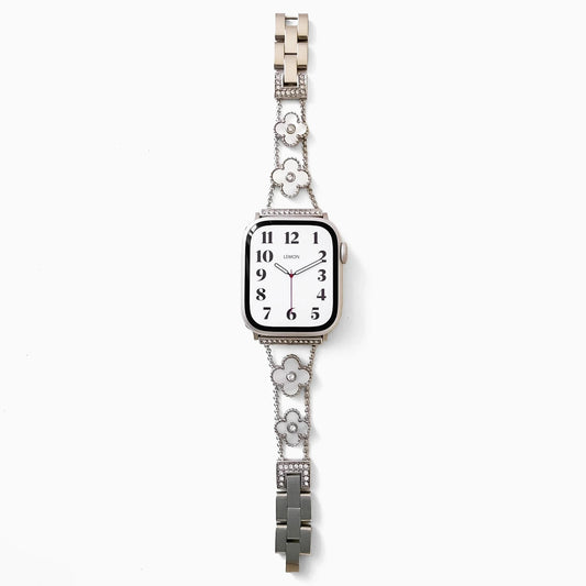 ラッキー クローバー Apple Watch ブレスレット - スターライト