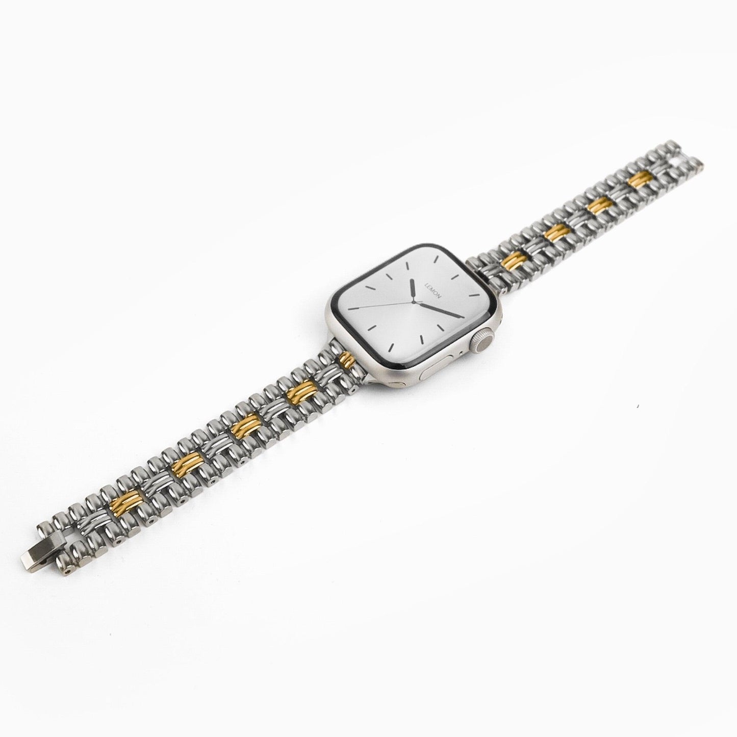 (St-Steel) Flowerwall Apple Watch Bracelet - Two Tone