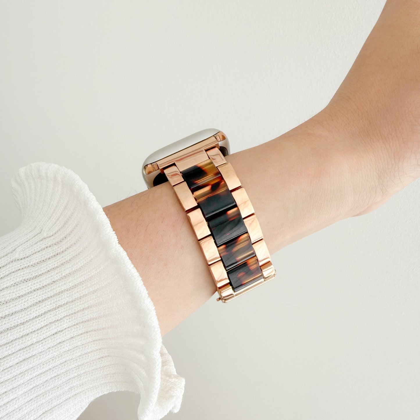 (St-Steel) Glow Apple Watch Strap - Rose Gold