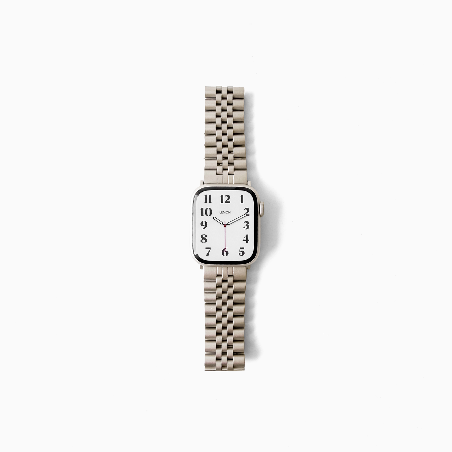 (St-Steel) Jubilee Apple Watch Strap - Silver