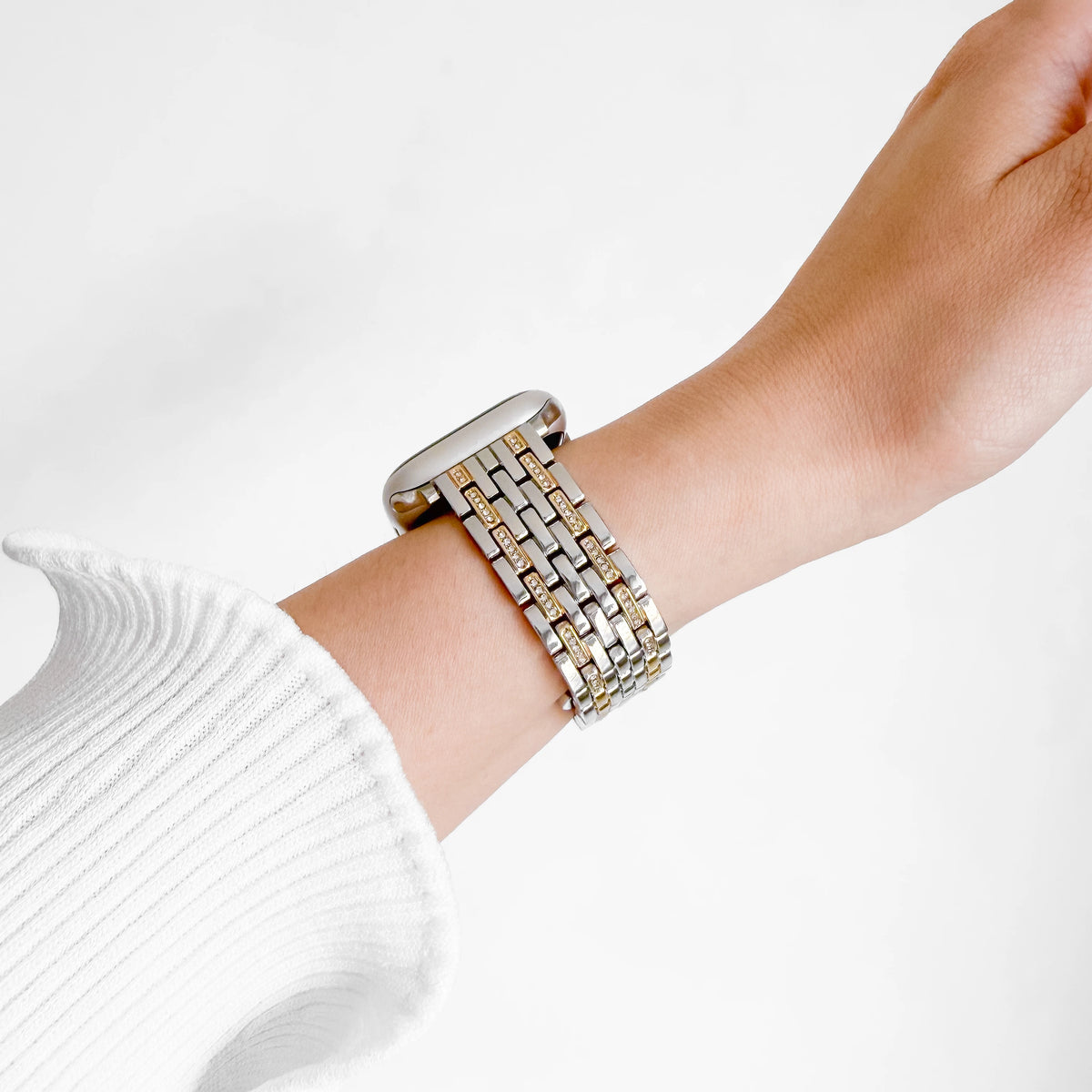 (St-Steel) Lumiere Apple Watch Strap - Two Tone