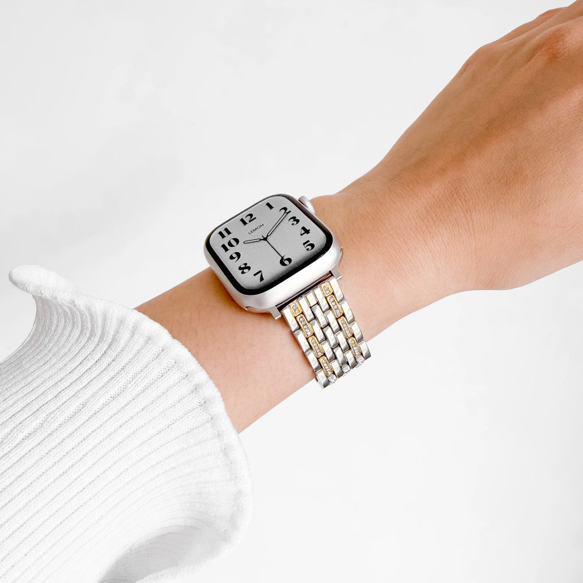 (St-Steel) Lumiere Apple Watch Strap - Two Tone