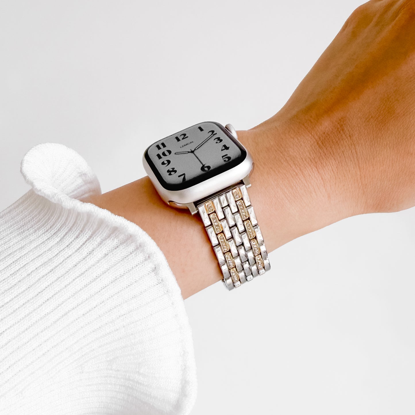 (St-Steel) Lumiere Apple Watch Strap - Two Tone