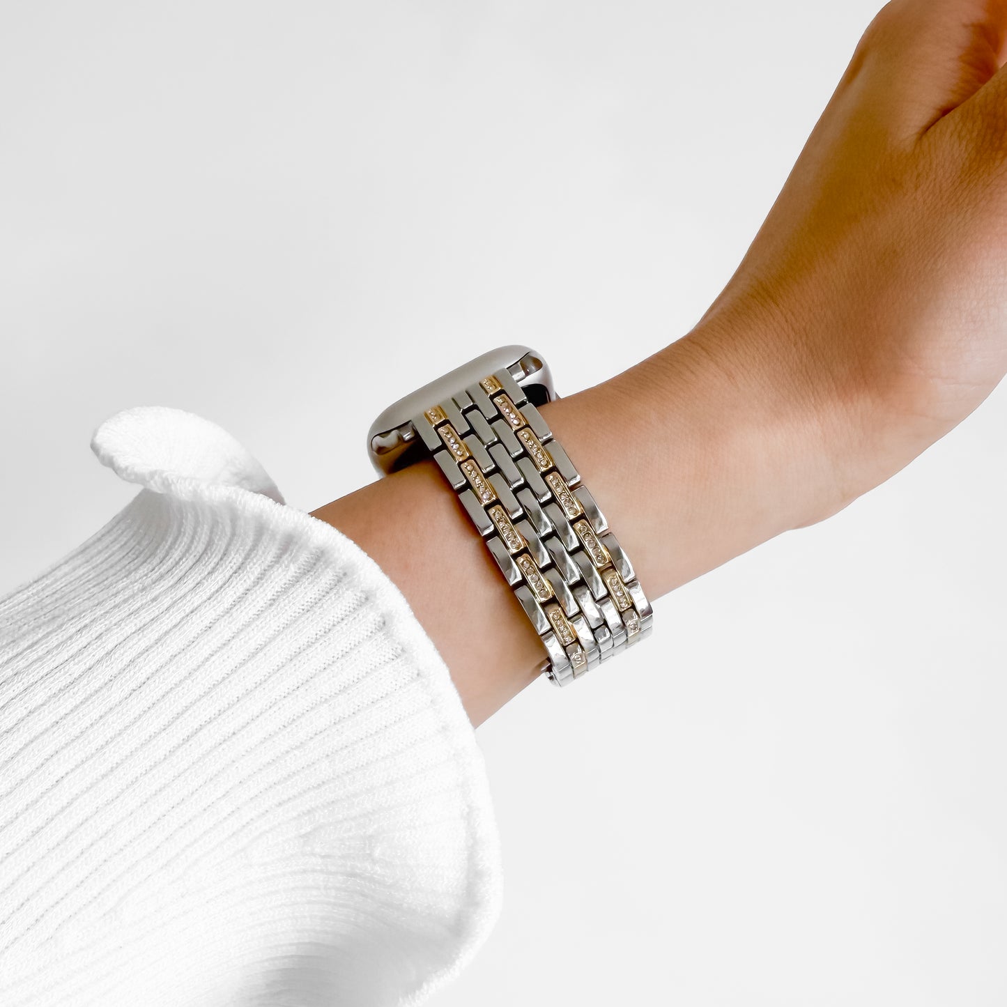 (St-Steel) Lumiere Apple Watch Strap - Two Tone