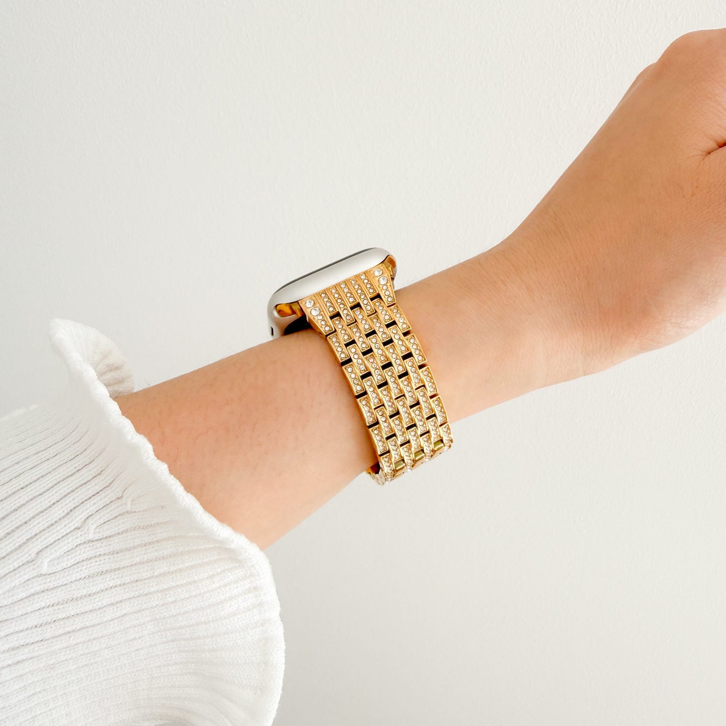 (St-Steel) Paradise Apple Watch Strap - Gold