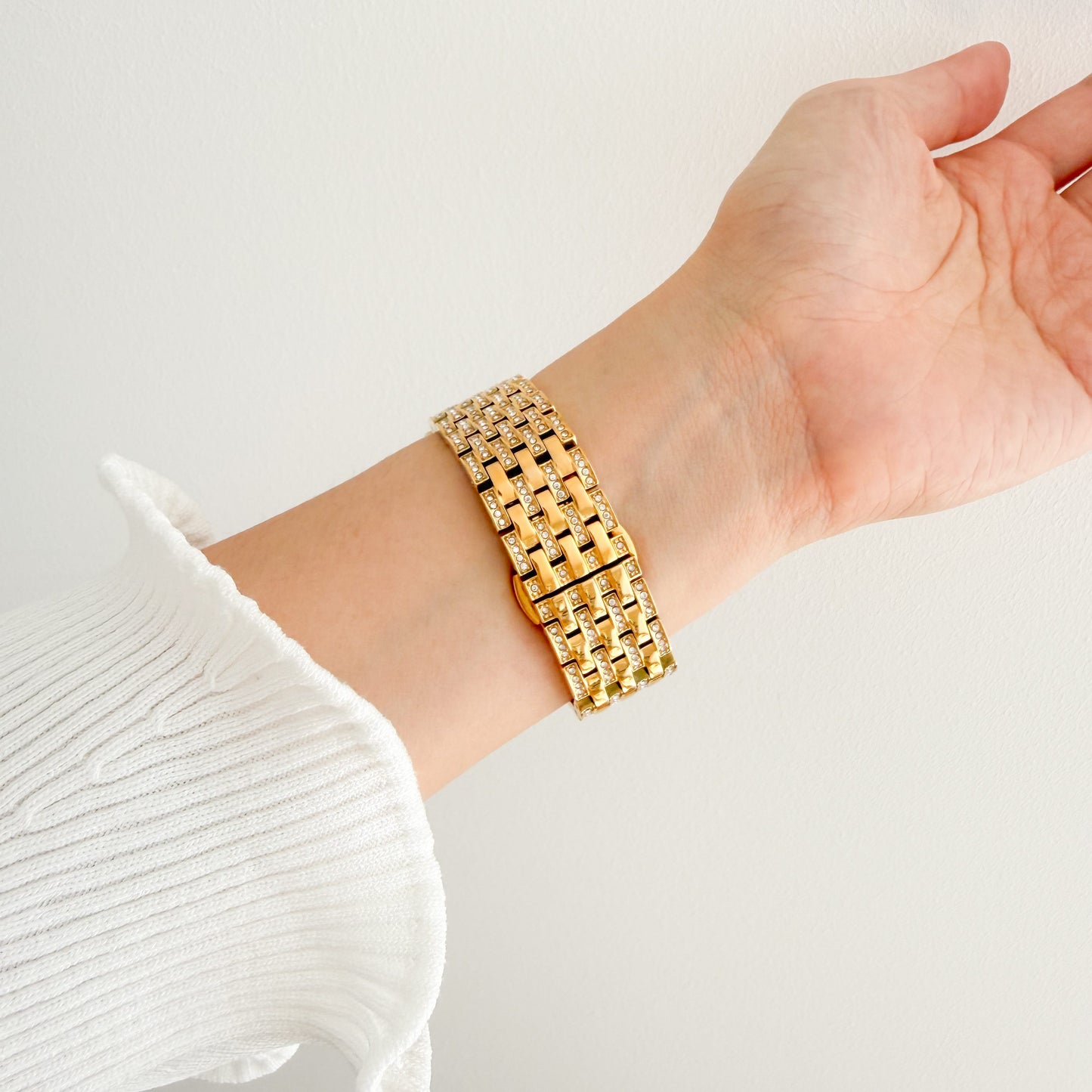 (St-Steel) Paradise Apple Watch Strap - Gold