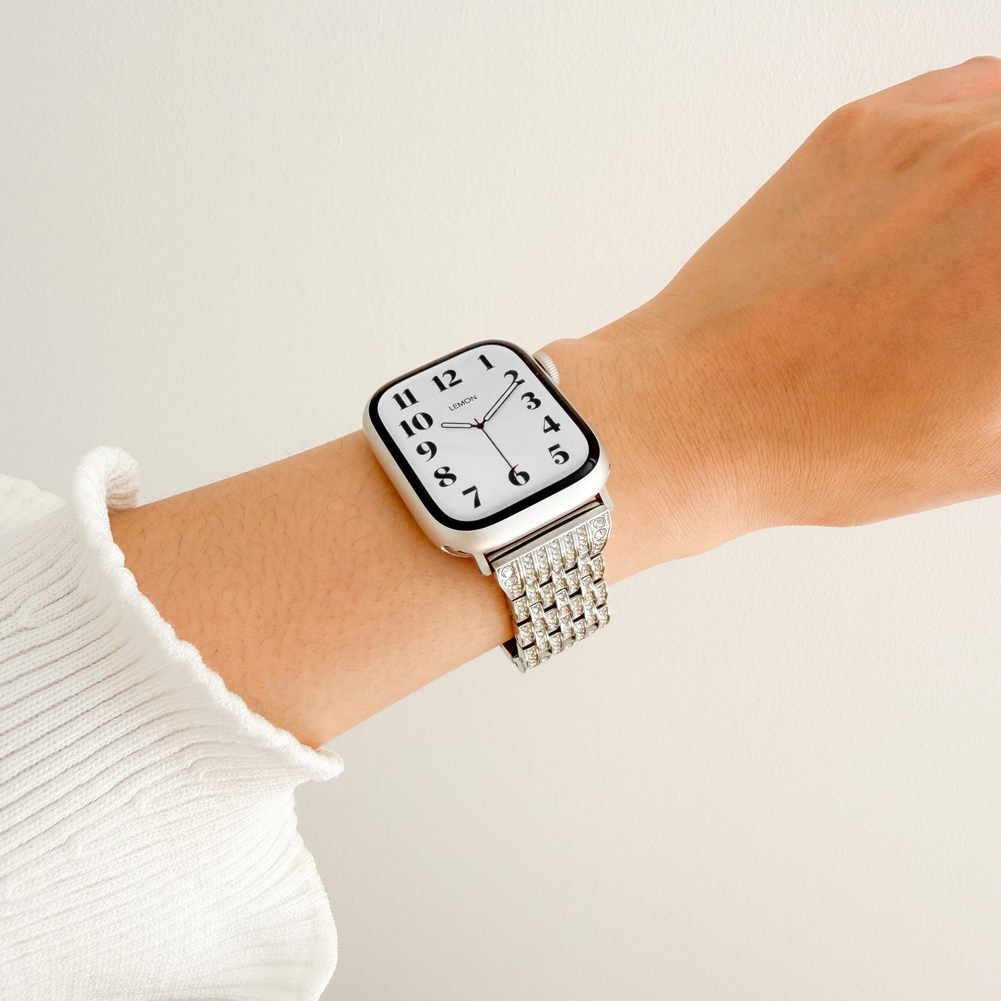 (St-Steel) Paradise Apple Watch Strap - Silver