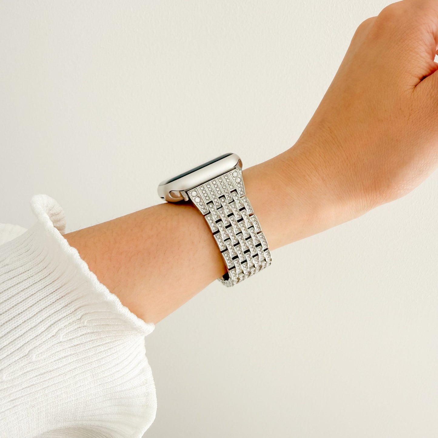 (St-Steel) Paradise Apple Watch Strap - Silver
