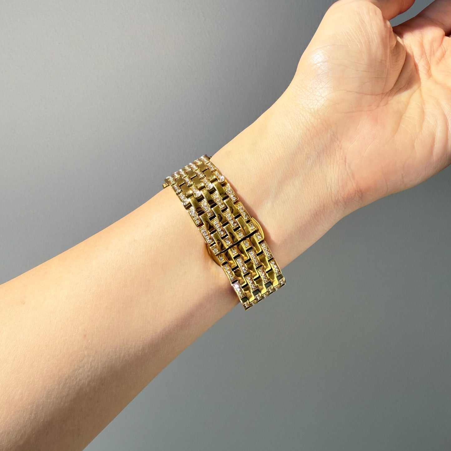 (St-Steel) Paradise Apple Watch Bracelet - Gold 4