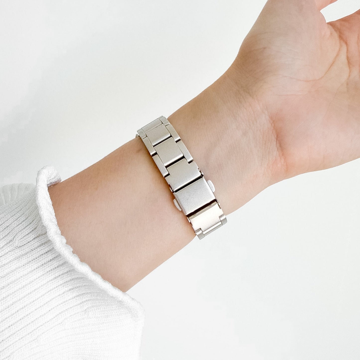 (St-Steel) Slim Moon Apple Watch Strap - Starlight