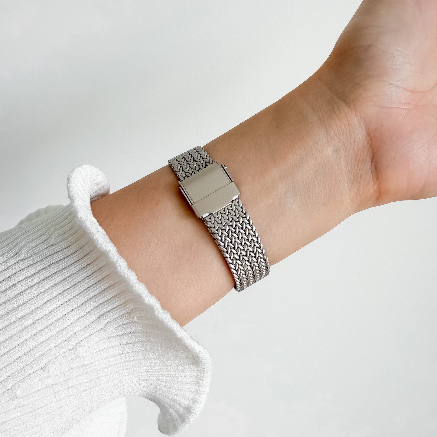 (St-Steel) Slim Stellar Apple Watch Strap - Starlight