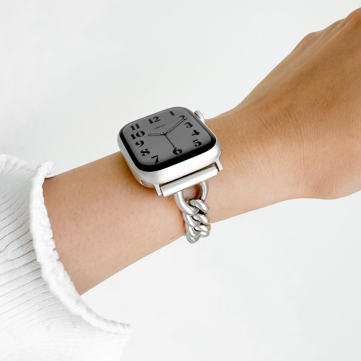 (St-Steel) Slim Timeless Apple Watch Bracelet - Starlight