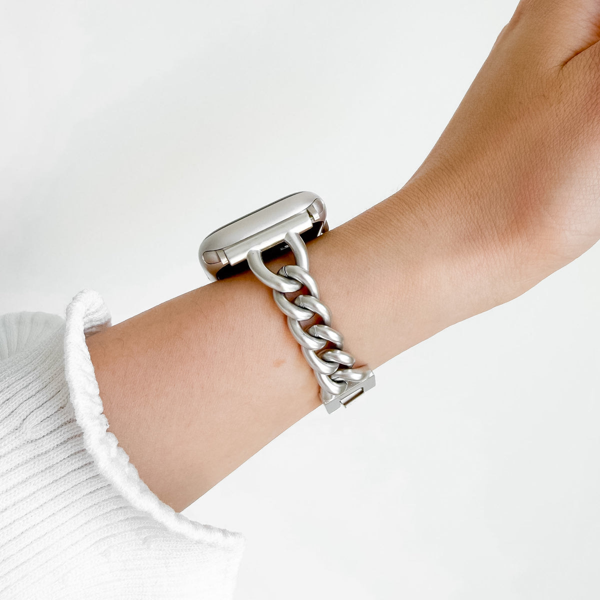 (St-Steel) Slim Timeless Apple Watch Bracelet - Starlight