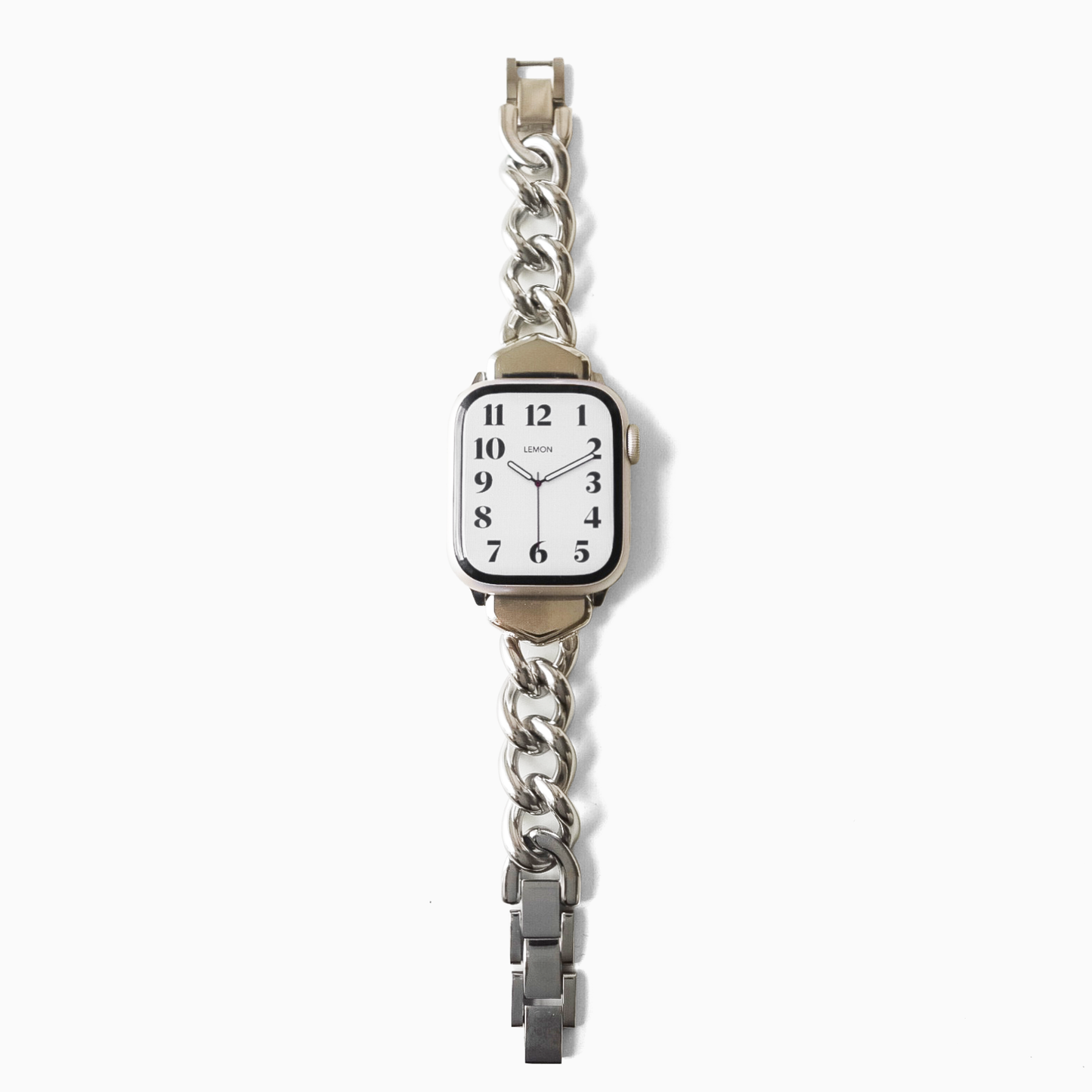 (St-Steel) Slim Timeless Apple Watch Bracelet - Silver a