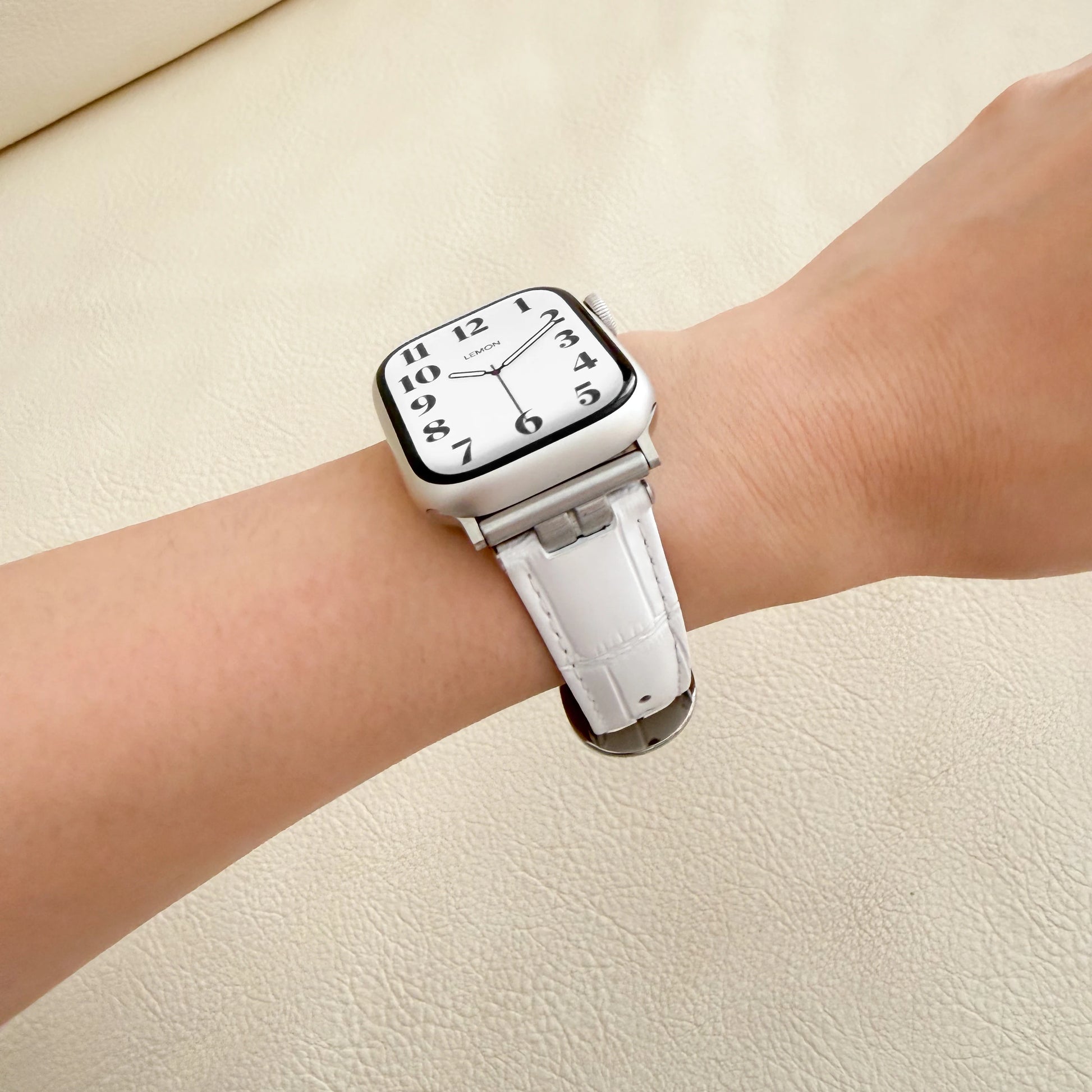 Urban Leather Apple Watch Strap - White 5