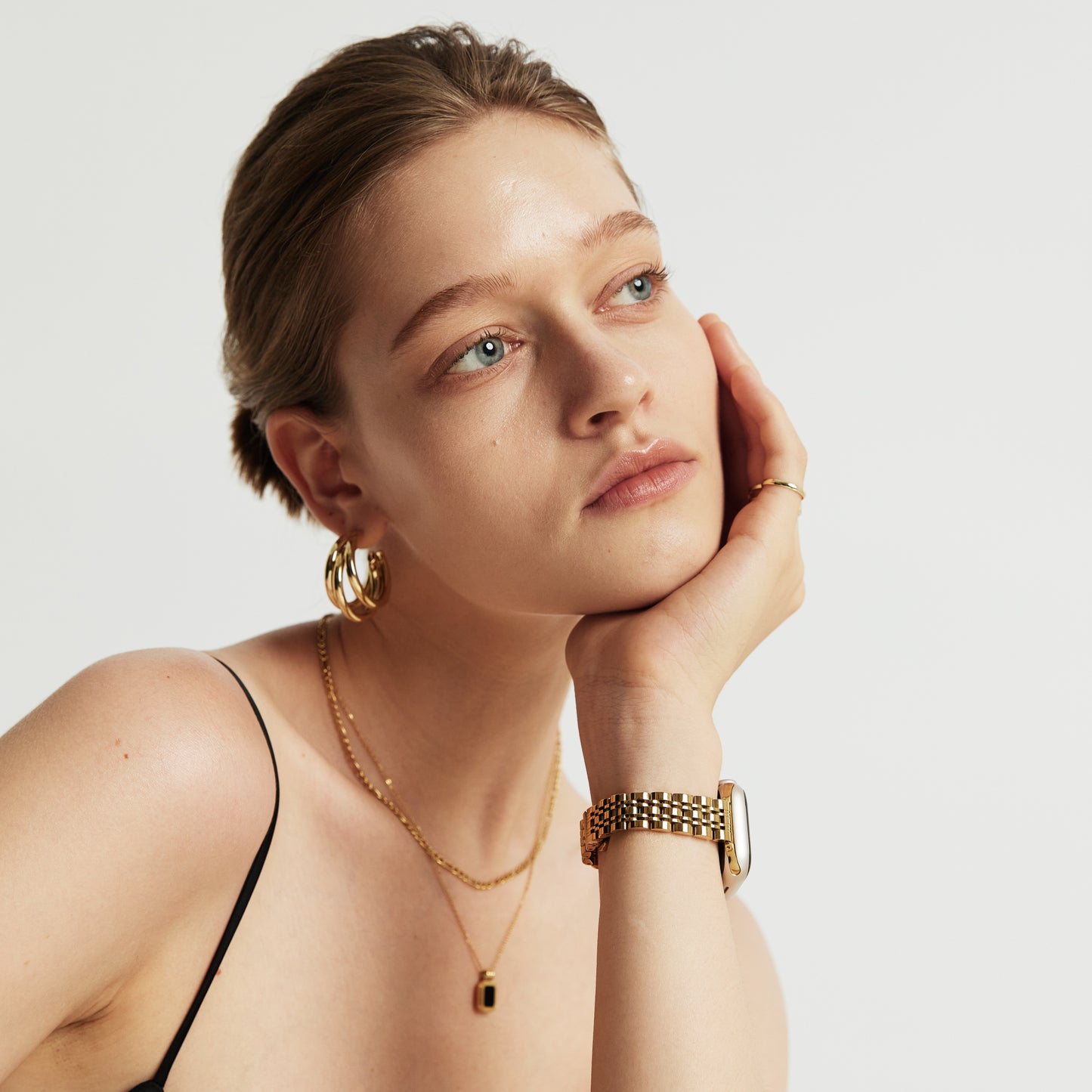 (St-Steel) LEMON Inspiration Apple Watch Strap - Gold