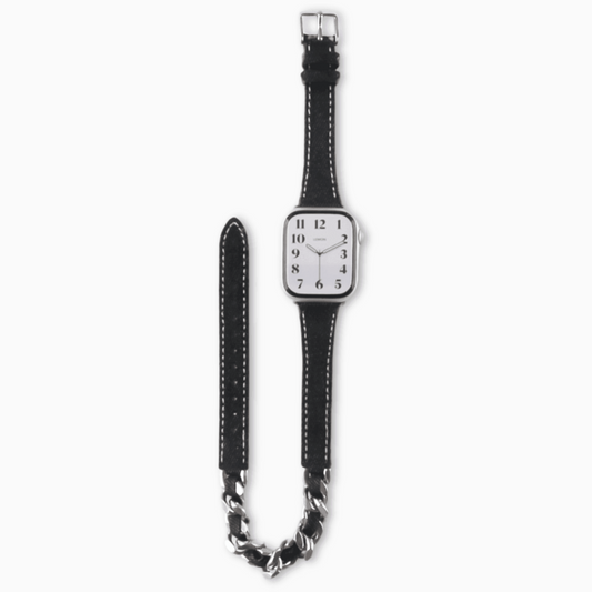 Demin Timeless Apple Watch Band - Black