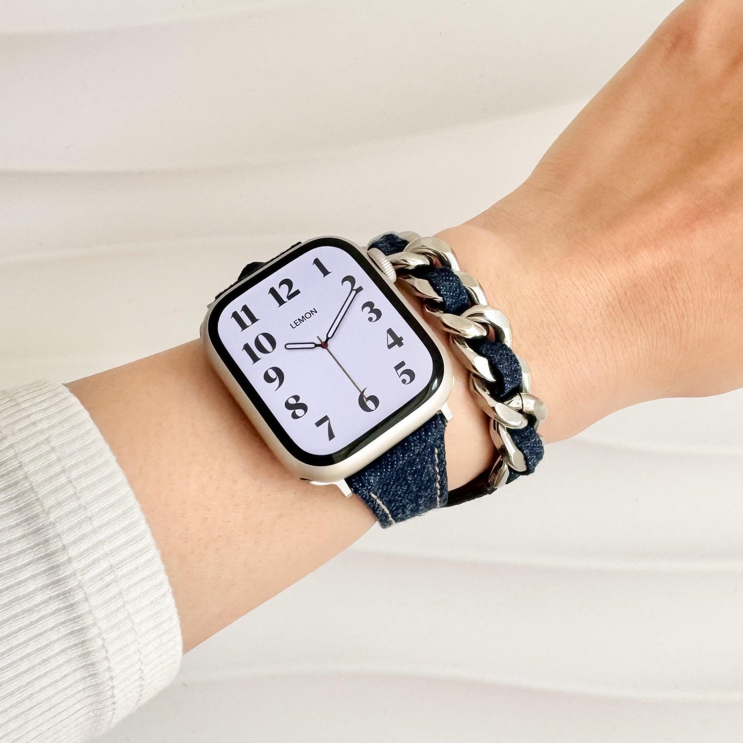 Demin Timeless Apple Watch Band - Demin Blue