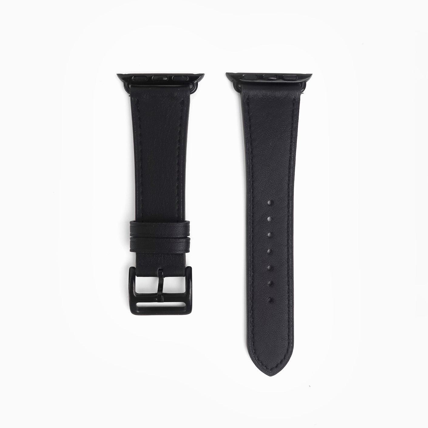 Florence Leather Apple Watch Band - Black