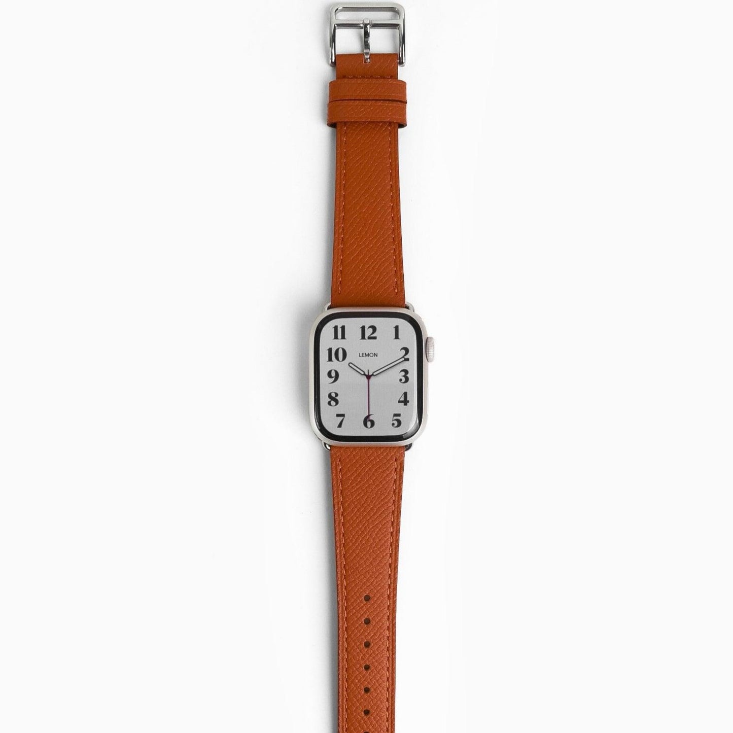 Florence Textured Leather Apple Watch Band - Brown