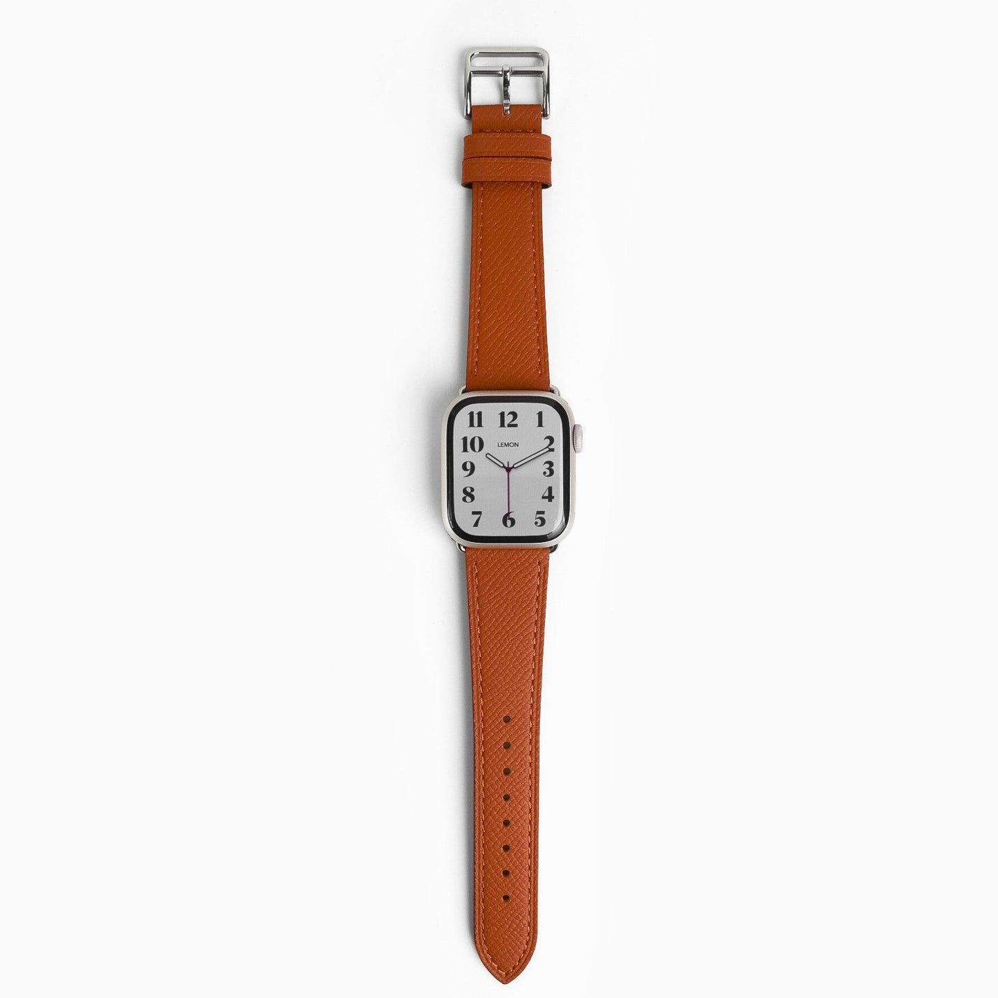 Florence Textured Leather Apple Watch Strap - Brown