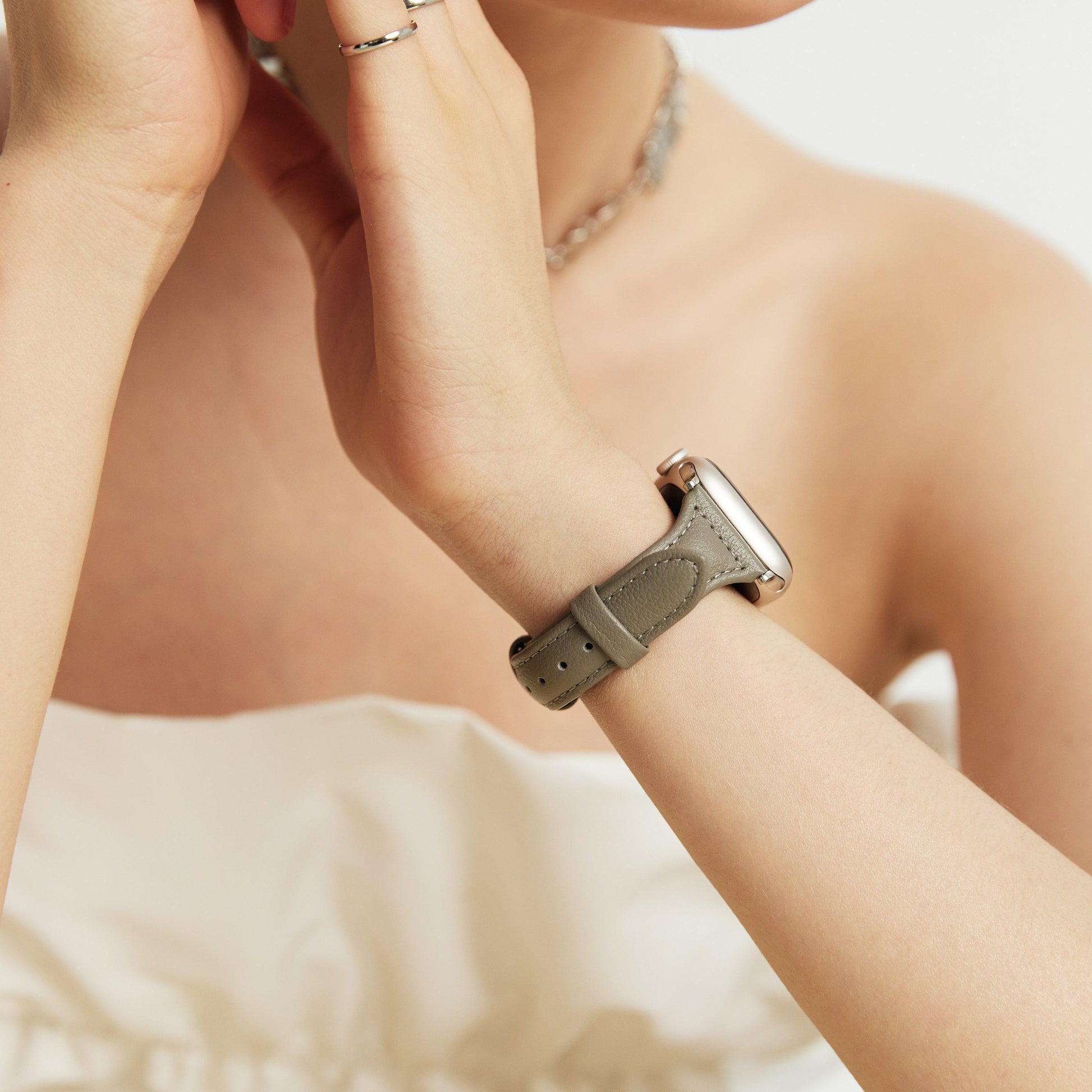 LEMON Classic Apple Watch Band - Pearl Grey