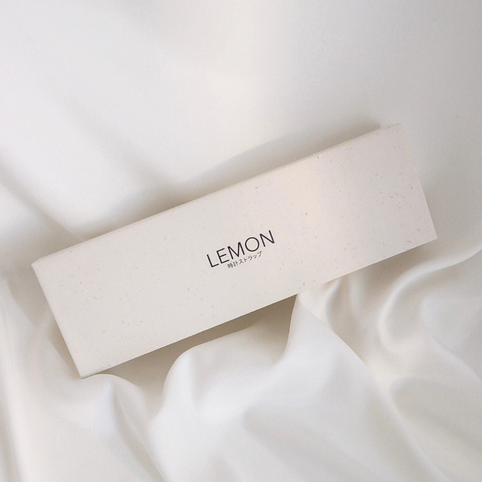 Rectangular white box with 'LEMON' branding 