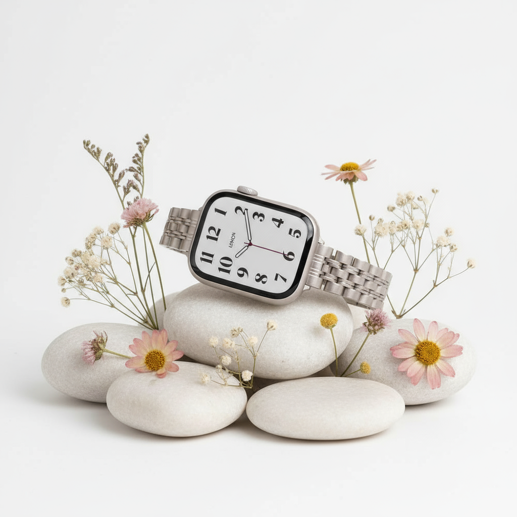 (St-Steel) LEMON Inspiration Apple Watch Strap - Starlight