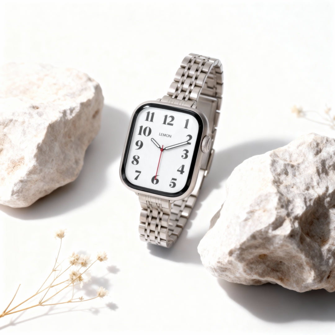 (St-Steel) LEMON Inspiration Apple Watch Strap - Starlight