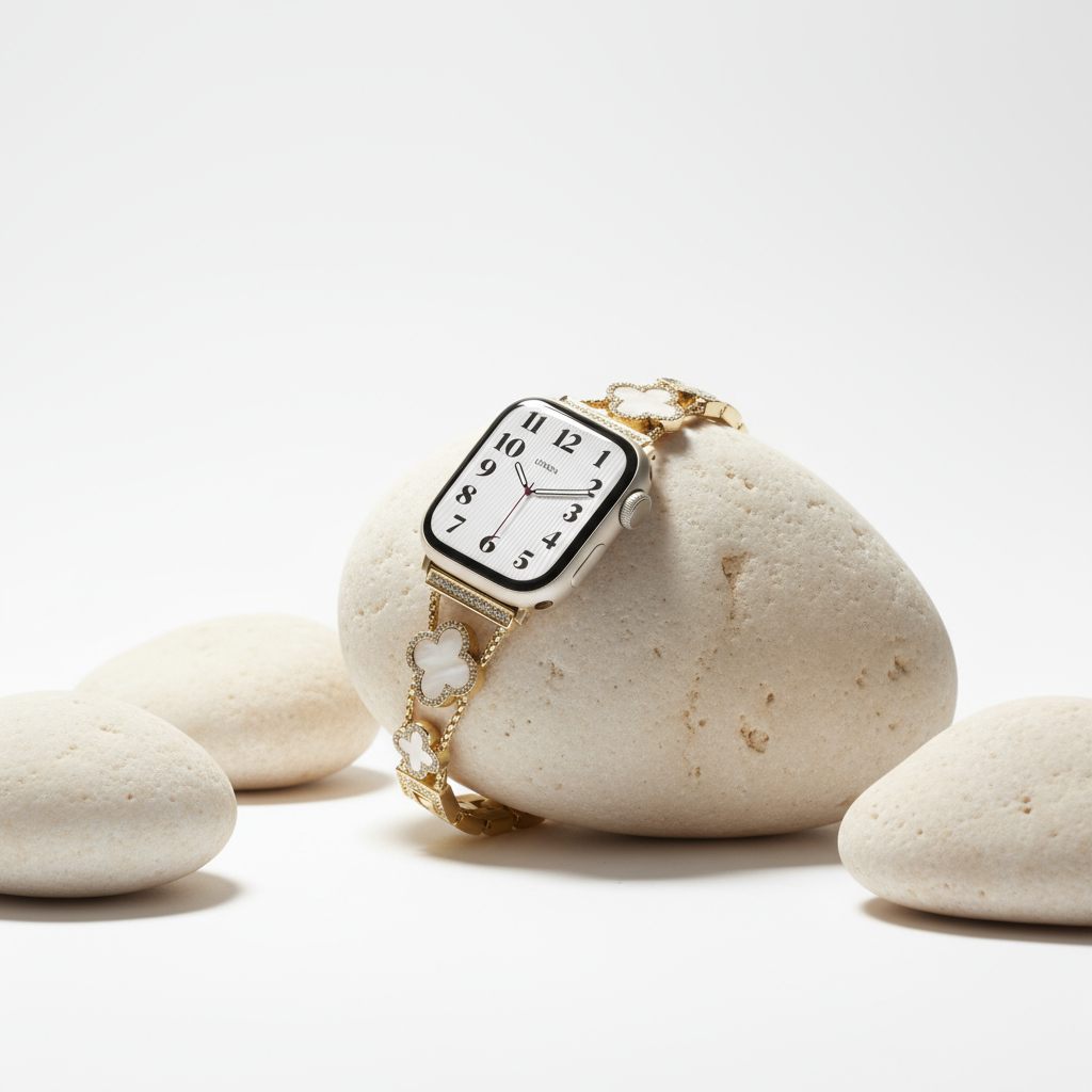 Lucky Clover Apple Watch Bracelet - Gold