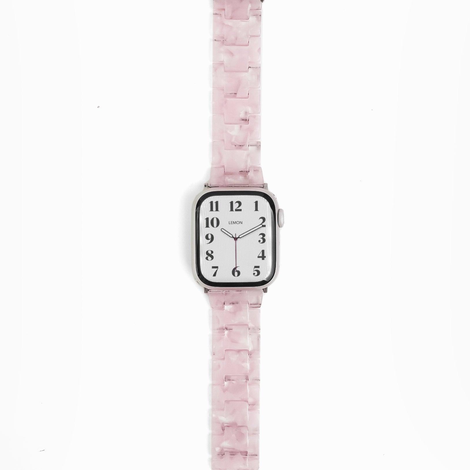 Polly Resin Apple Watch Band - Light Pink