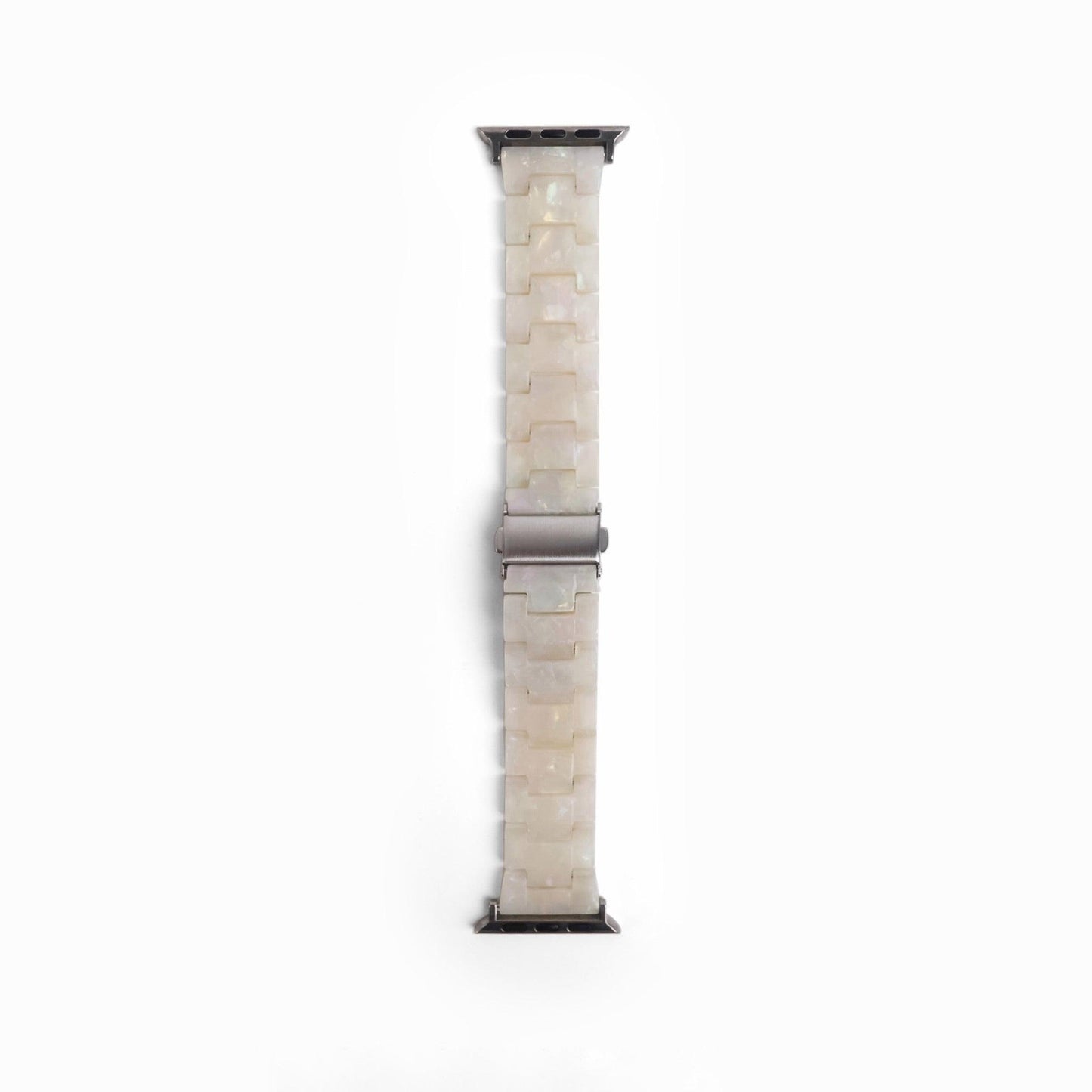 Polly Resin Apple Watch Band - Pearl White