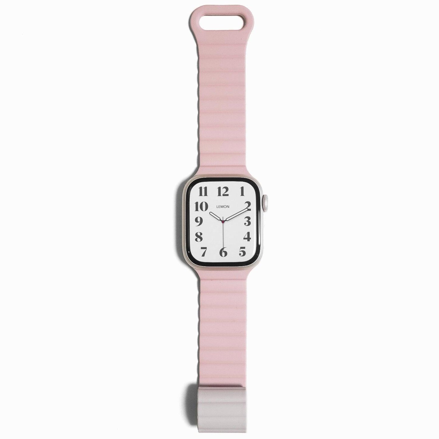 Snap Rubber Apple Watch Band - Pink & Starlight