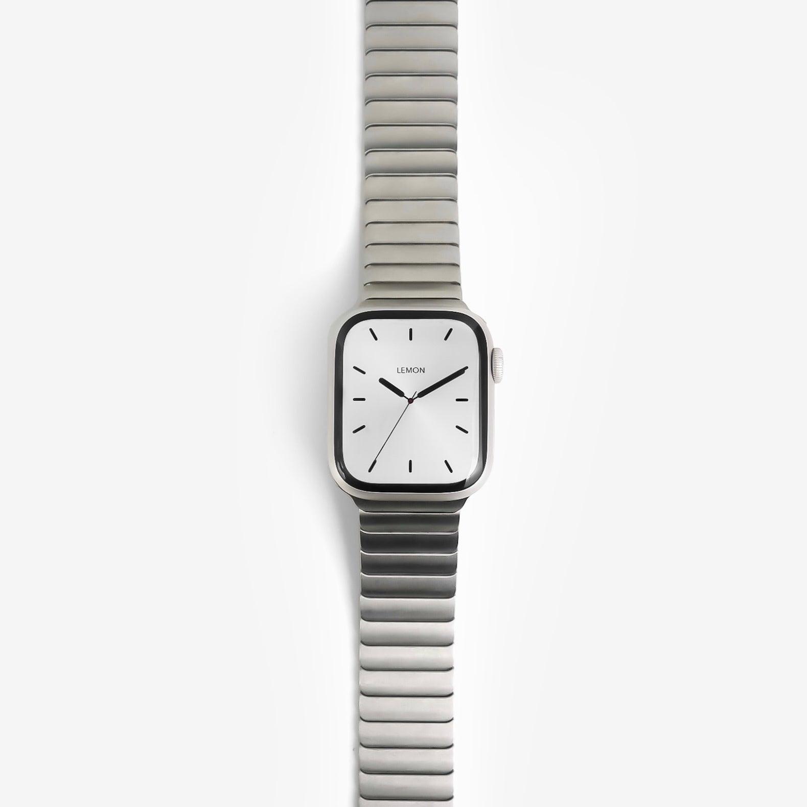 (St-Steel) Butterfly Link Apple Watch Band