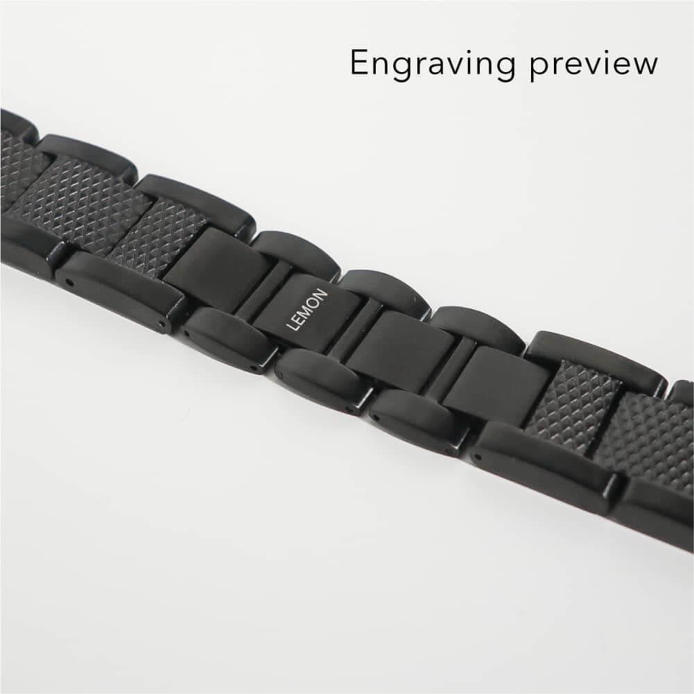 (St-Steel) Cape No.1 Apple Watch Band - Black