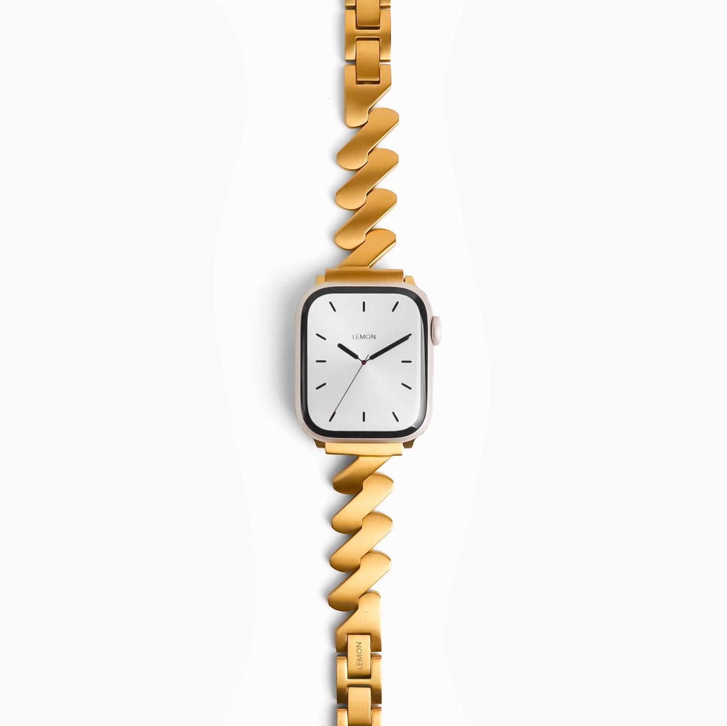 (St-Steel) Lightning Apple Watch Bracelet - 18k Gold Plated