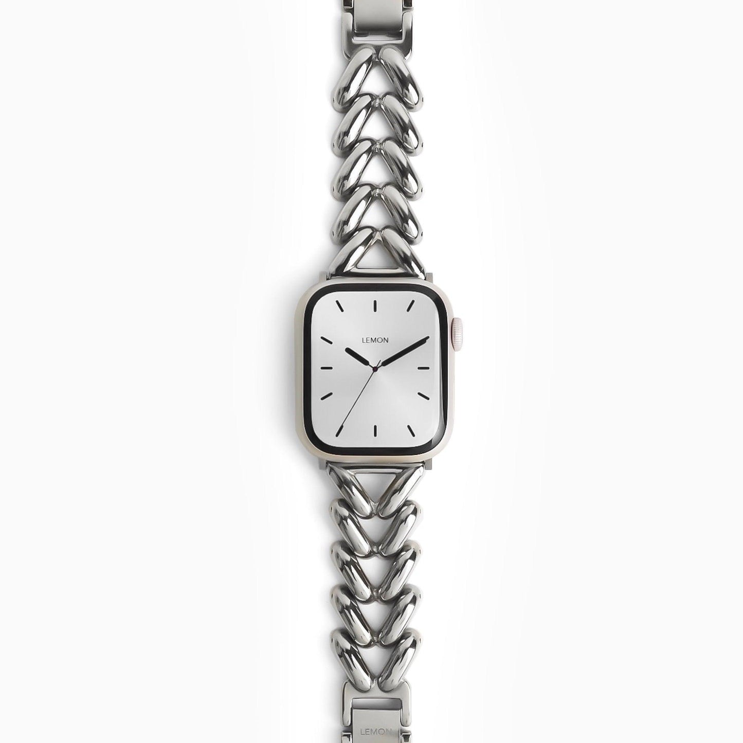 (St-Steel) Soirée Apple Watch Bracelet - Silver